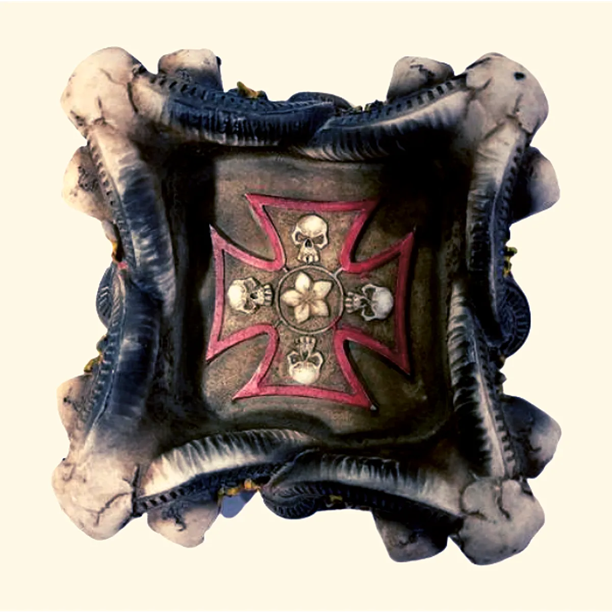 Skull Head Creative Ashtray For Smoking Room Decorative Unique - Multicolor
