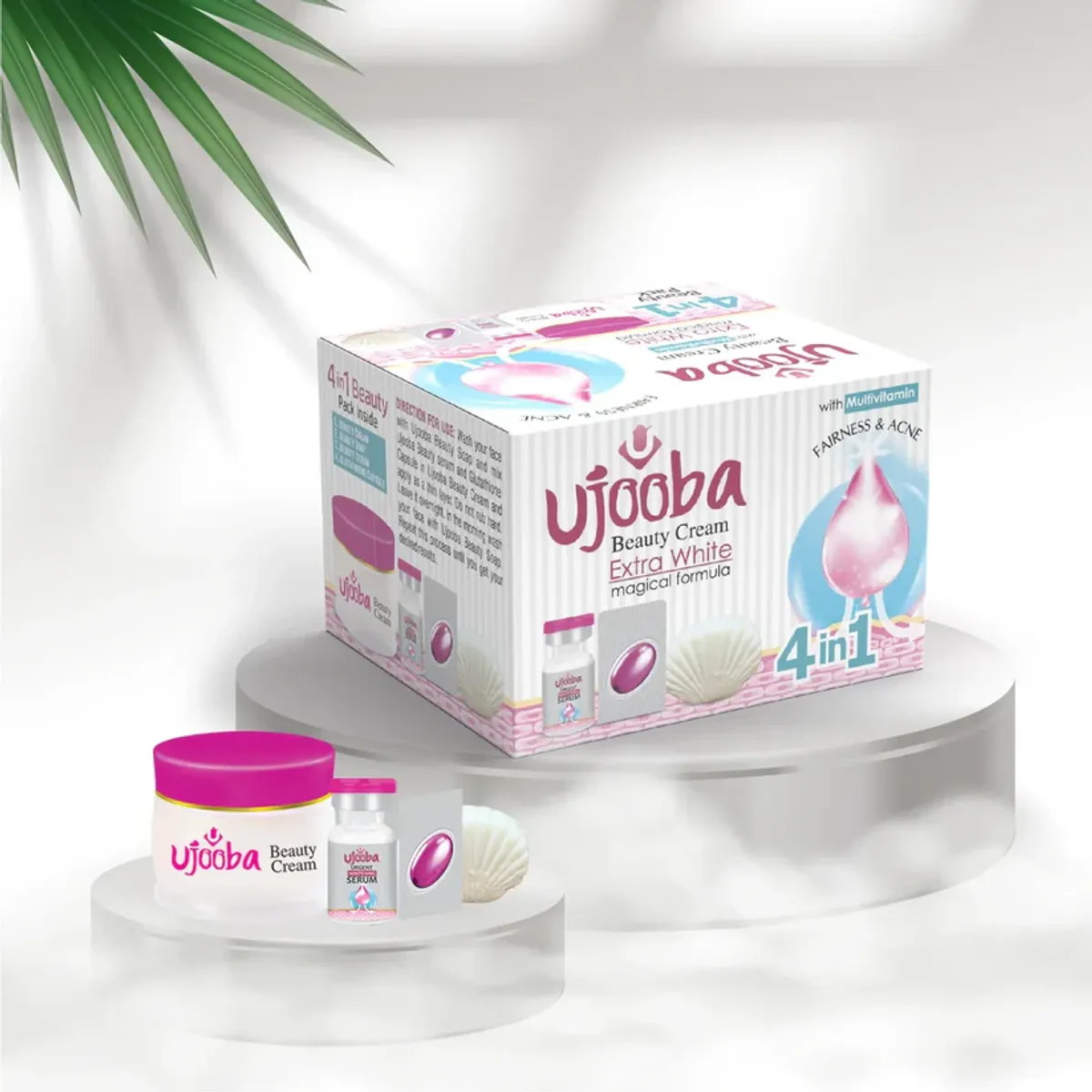 Ujooba Beauty Cream 4 In 1 Magical Formula Beauty Cream For Extra White And Fairness