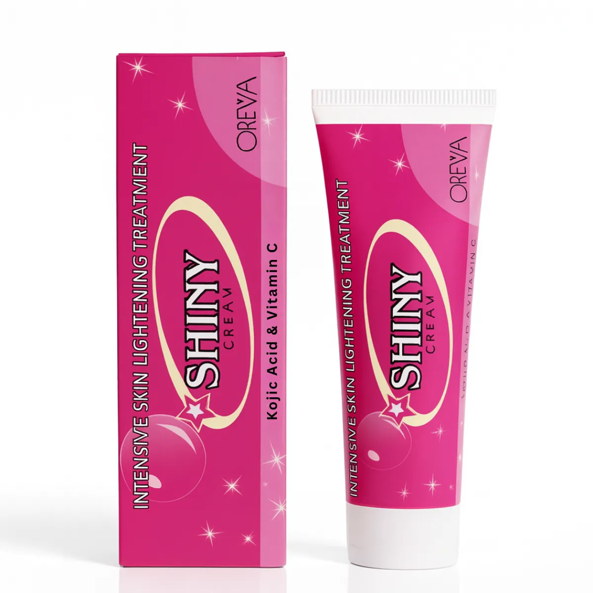 Oreva Dermacare Shiny Kojic Cream Vitamin C 15g | Kojic Acid Cream For Intensive Skin Lightening Treatment-(Fresh)