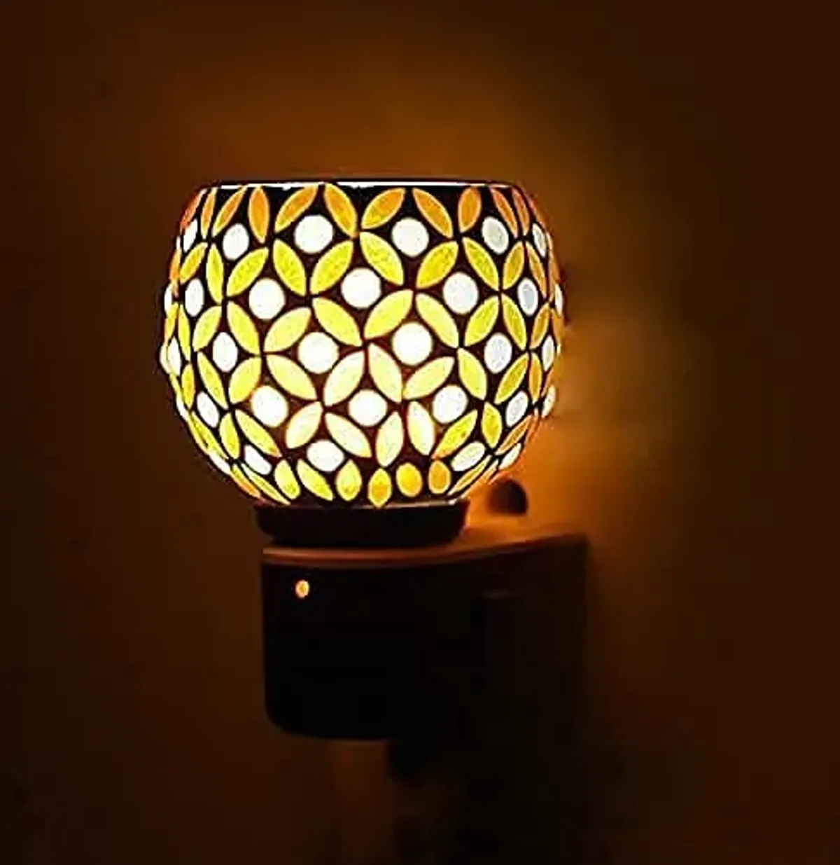 Electric Kapur Dani With Night Lamp Mode | Ceramic Incense And Bakhoor Burner