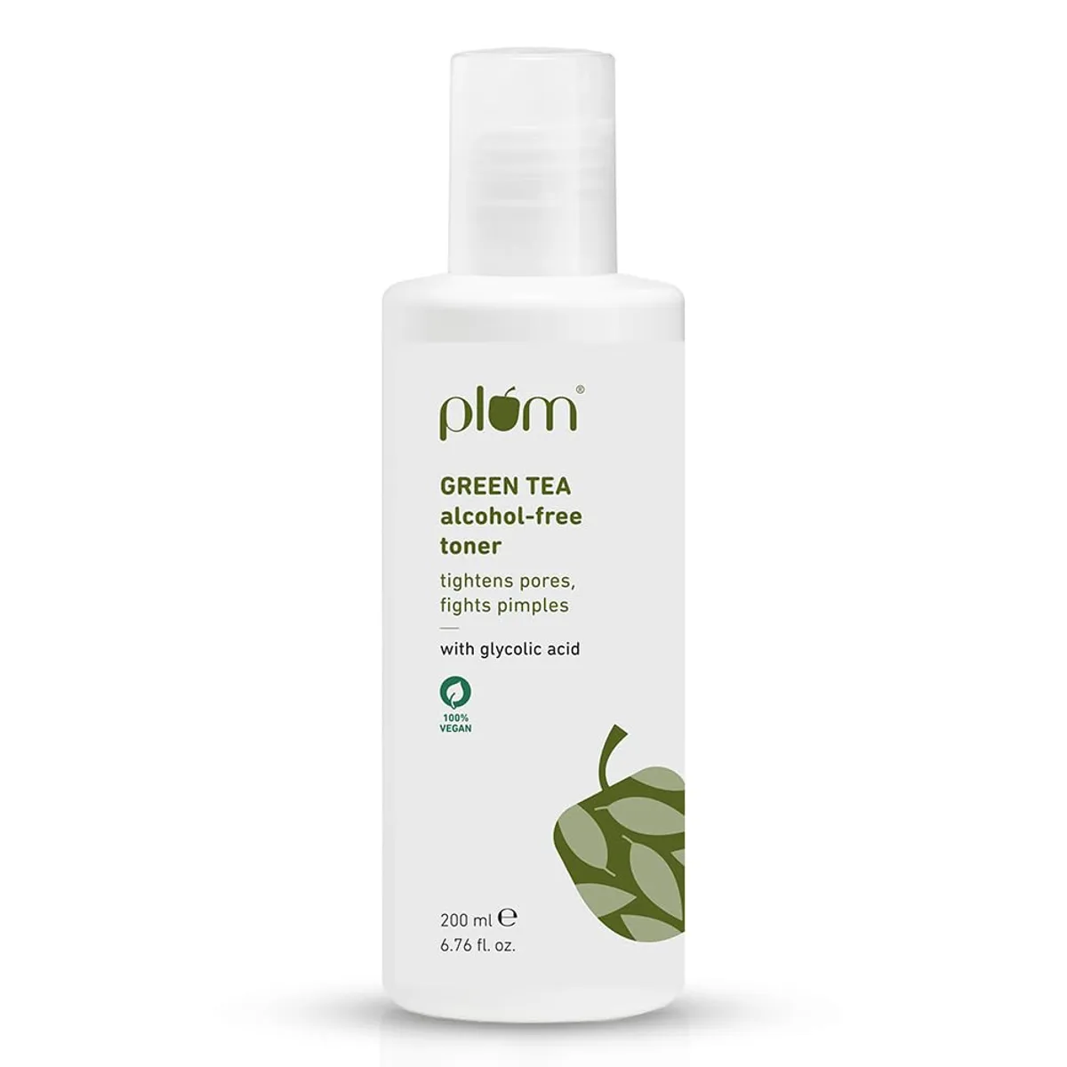 Plum Green Tea Face Toner For Oily, Acne-Prone Skin | With Glycolic Acid | Alcohol-Free | Fights Pimples | Tightens Pores | 200ml