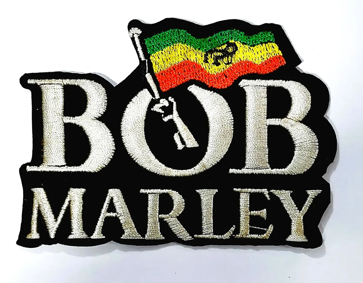 Iron On Patch Sticker For Bob Marley Music Lovers Embroidered 3M Patches For Men