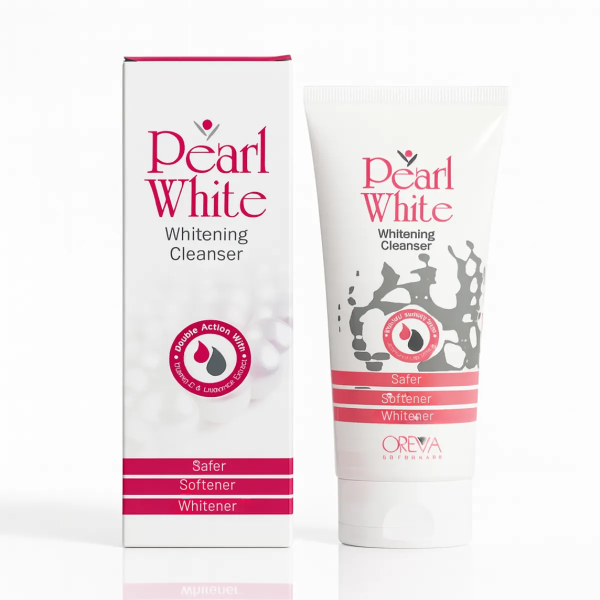 Oreva Dermacare Pearl White Cleanser For Bright And Flawless Skin 60g-(Fresh)