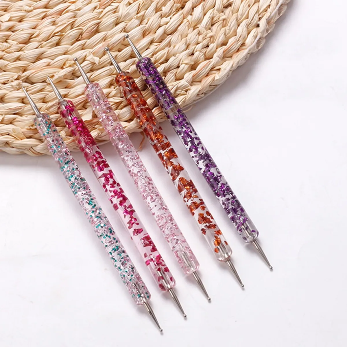 5 Pcs Nail Dotting Pen Set Professional Nail Art Accessories (Multicolor)