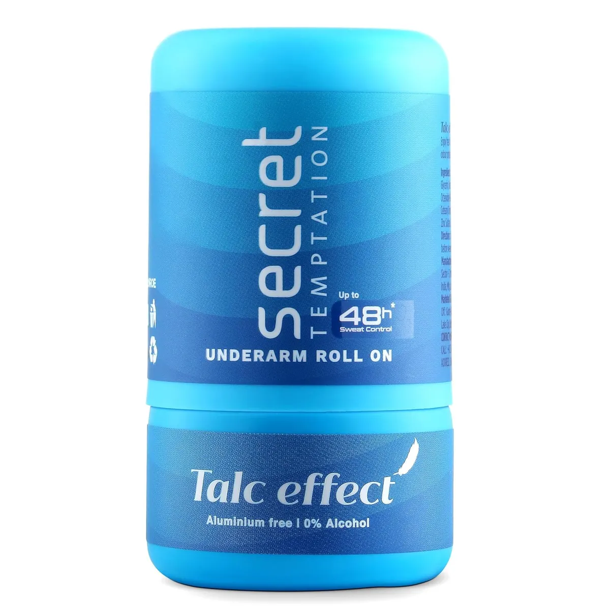 Secret Temptation Talc Effect Aluminium Free Deodorant Roll On For Women 50ml