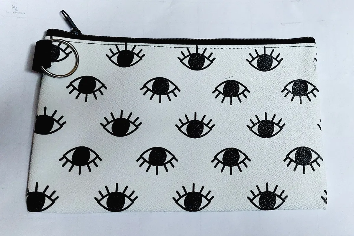 Evil Eye Print Multipurpose Zippered Cosmetic Storage Bag