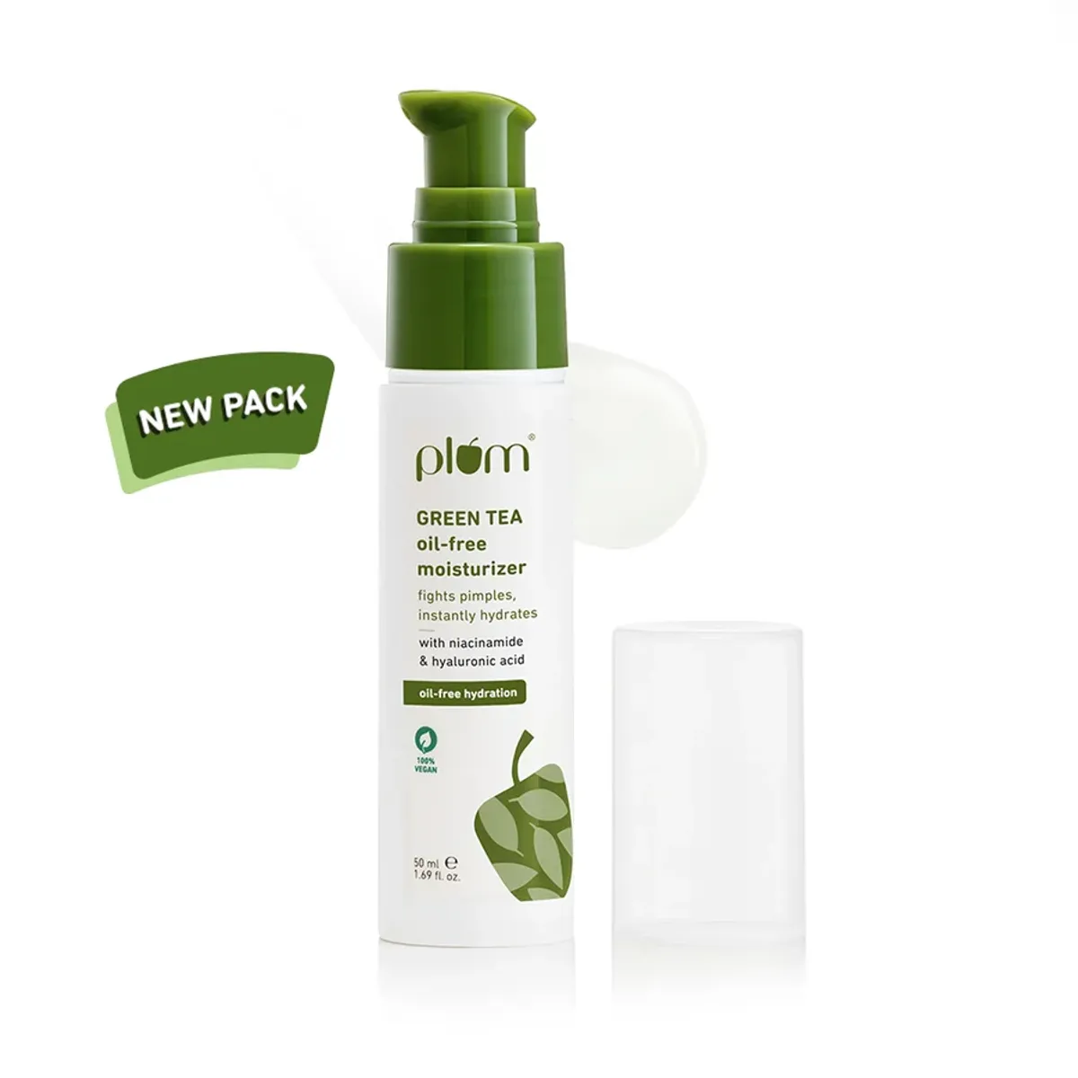 Plum Green Tea Oil-Free Moisturizer for Oily Skin 50ml | Fights Acne & Controls Oil-Green Tea