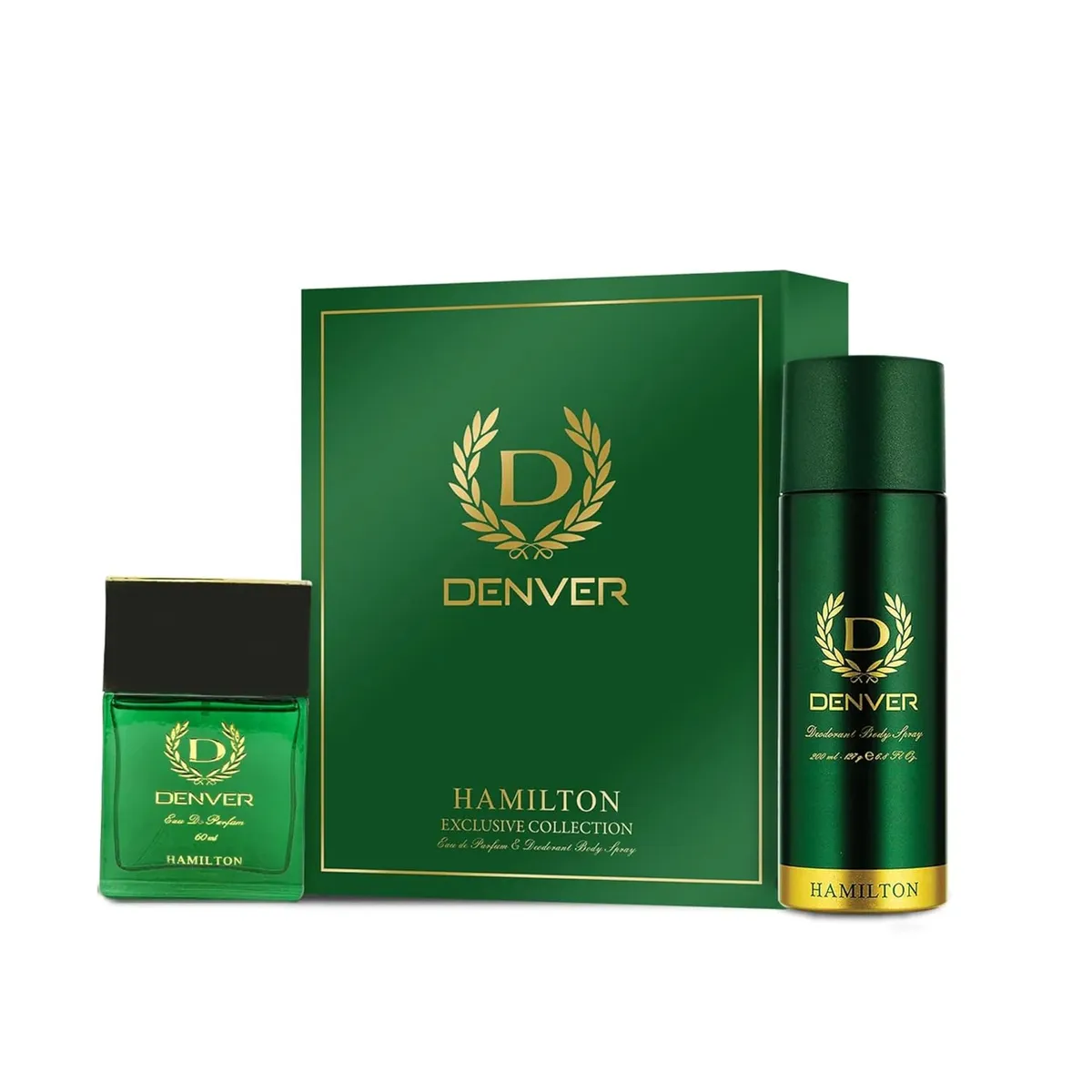Denver Hamilton Exclusive Collection Perfume Gift Set For Men | Pack Of Perfume For Men 60ml And Deodorant Spray 165ml