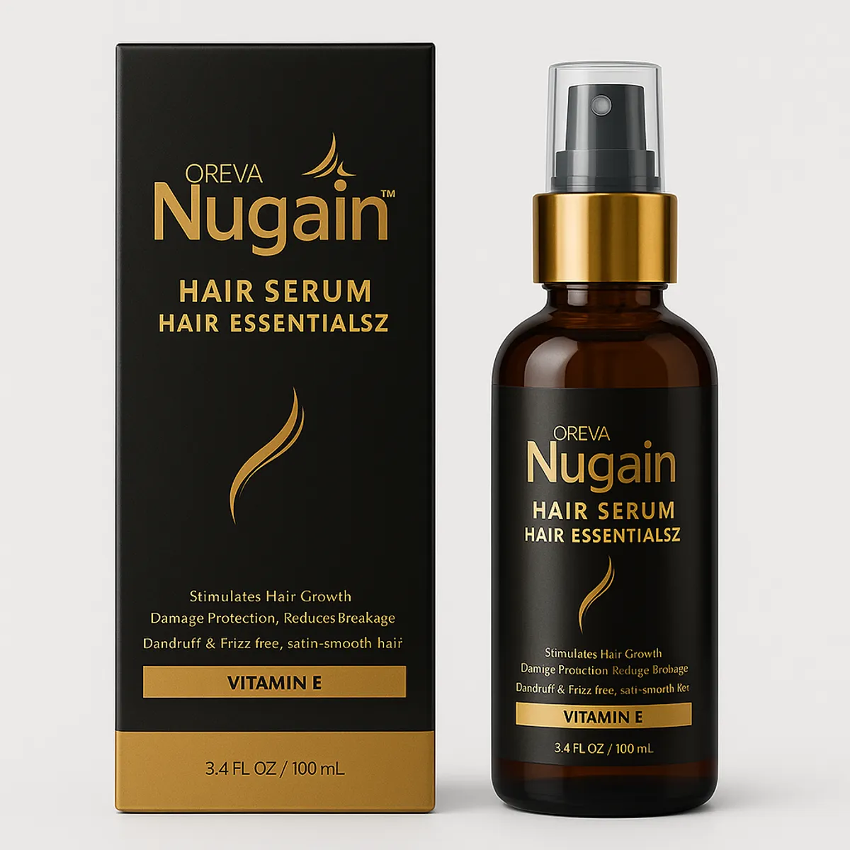 Oreva Nugain Hair Growth Serum 100ml | Anti Hairfall Serum Stimulates Hair Growth | Reduce Breakage And Hair Fall