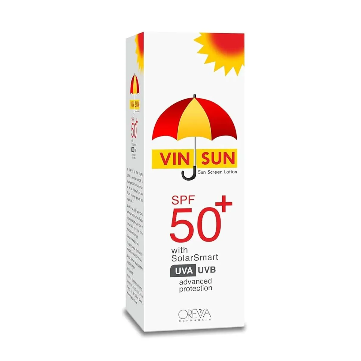 Oreva Vinsun SPF 50+ Sunscreen Lotion with Solar Smart UVA/UVB Protection 60g