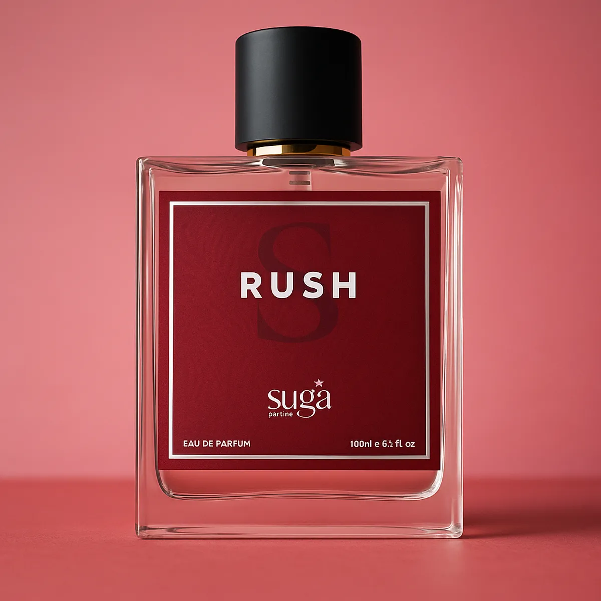 Rush by Suga Perfumes Eau de Parfum for Men 100ml – Invigorating, Long-Lasting Fragrance with Lemon, Lavender & Amber