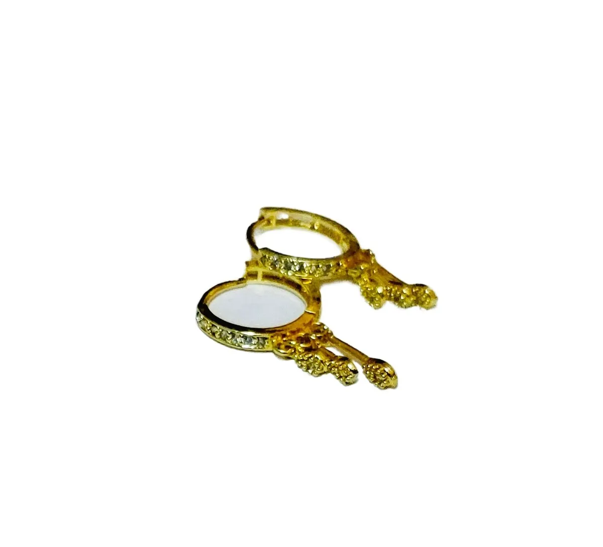 Bali Design Earring For Women - Gold (12 Mm)