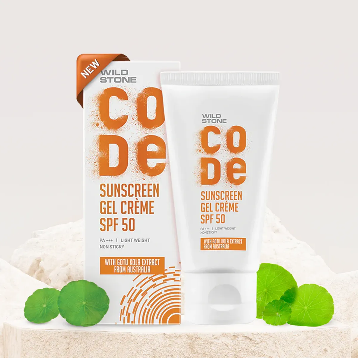 Wild Stone CODE Sunscreen Gel Creme SPF50 For Men 50gm