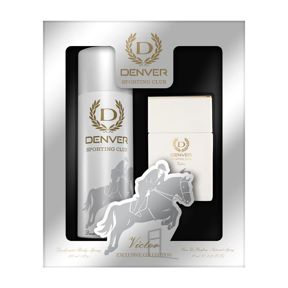 Denver Victor Exclusive Collection Perfume Gift Set For Men | Pack Of Perfume For Men 60ml And Deodorant Spray 165ml