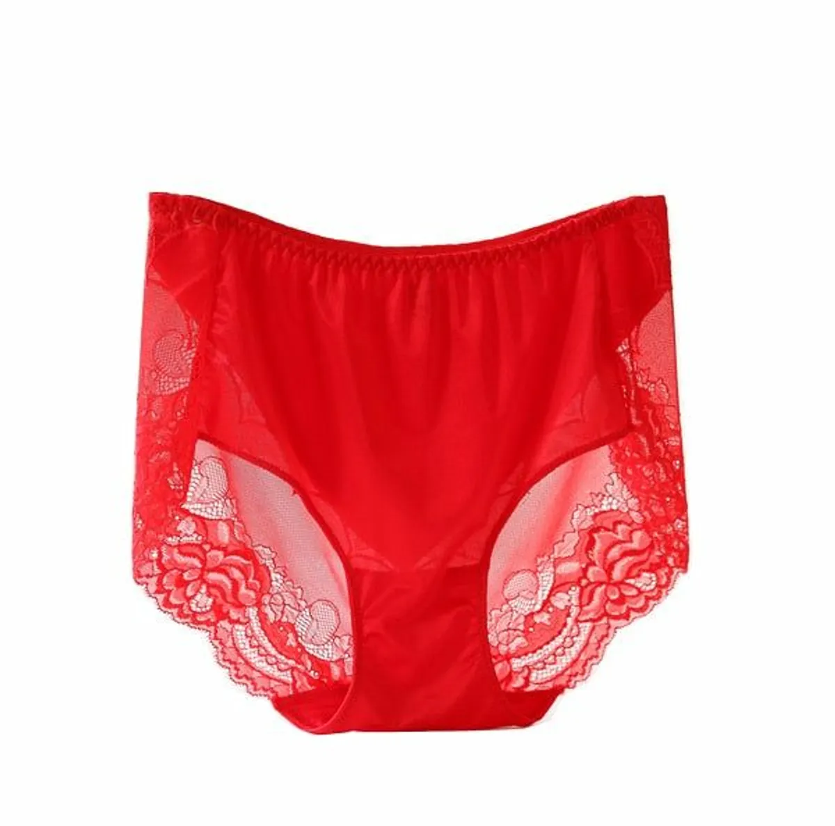 3-Pcs High Waist Cotton Women’s Briefs Plus Size Panties