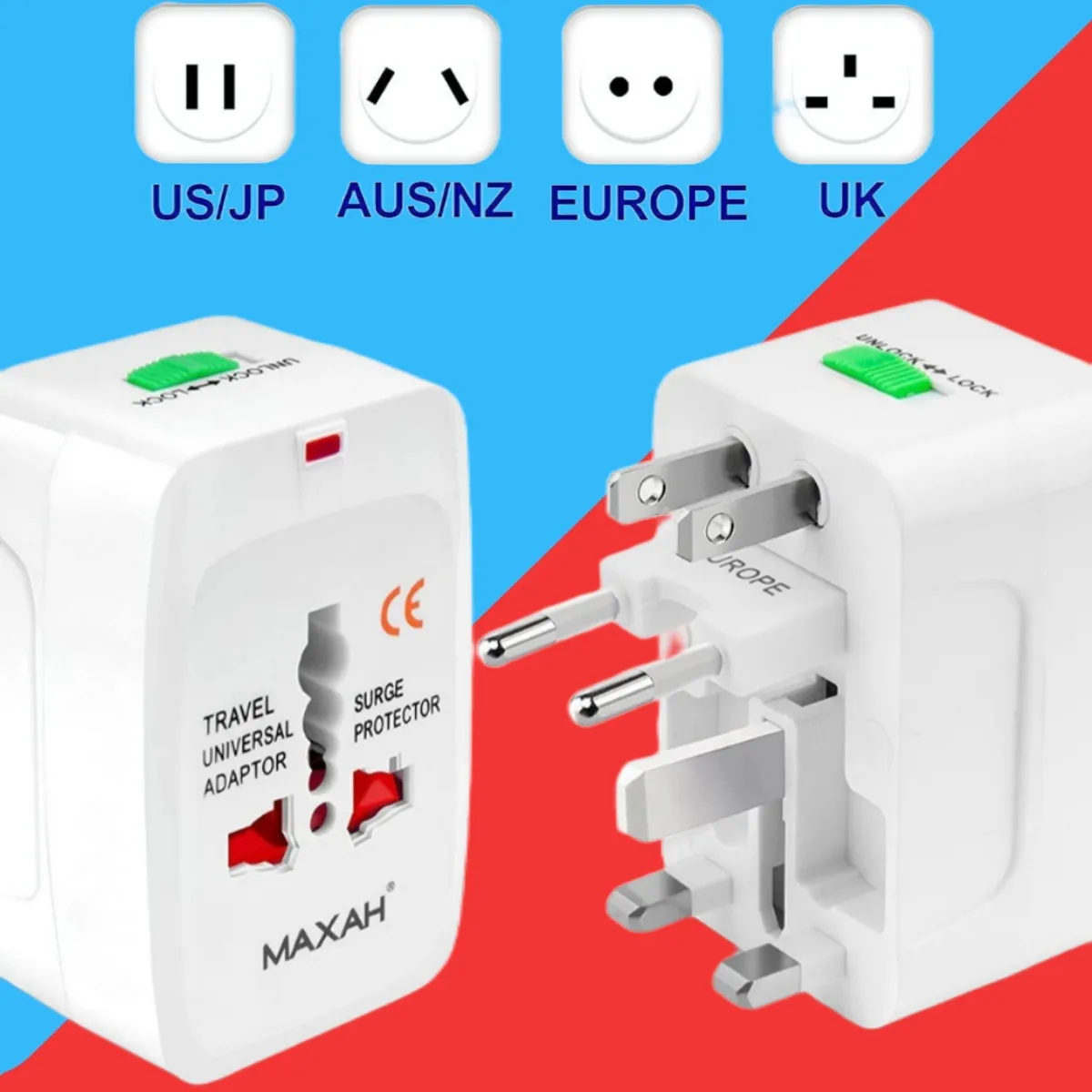 Global Universal Plug Adapter All-in-one International World Travel AC Power Adapter
