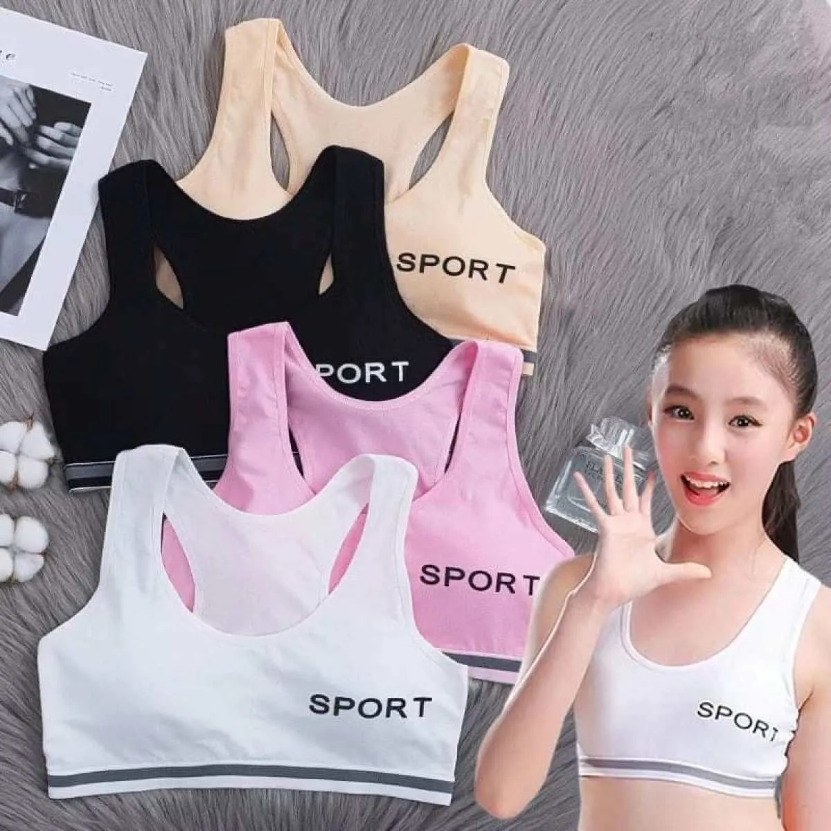 4Pcs Inner Bra Set for Women - Multicolor Free Size