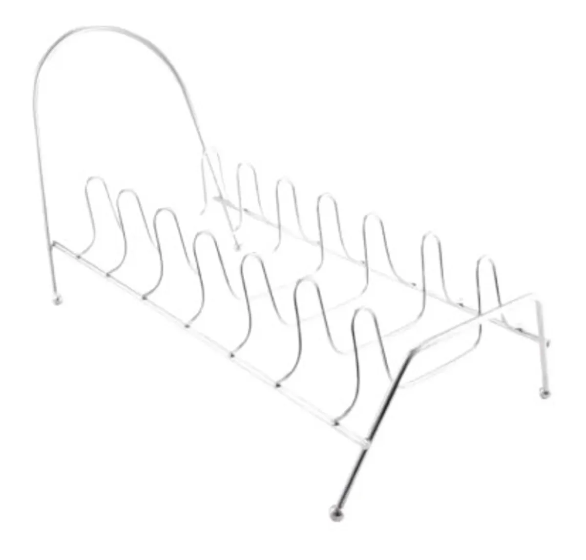 Stainless Steel Plate Rack - Silver