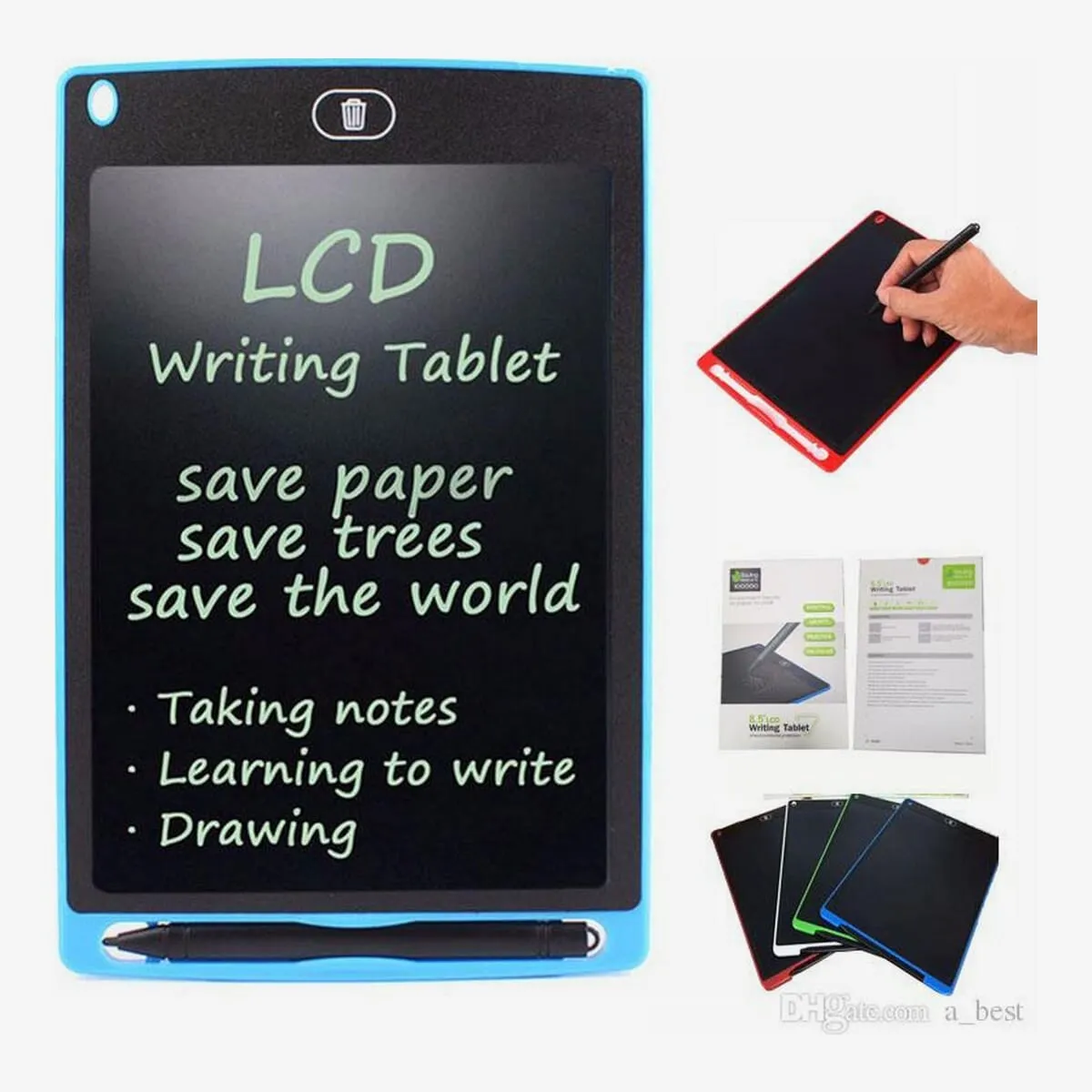 8.5-Inch LCD Writing Tablet with Pen - Black