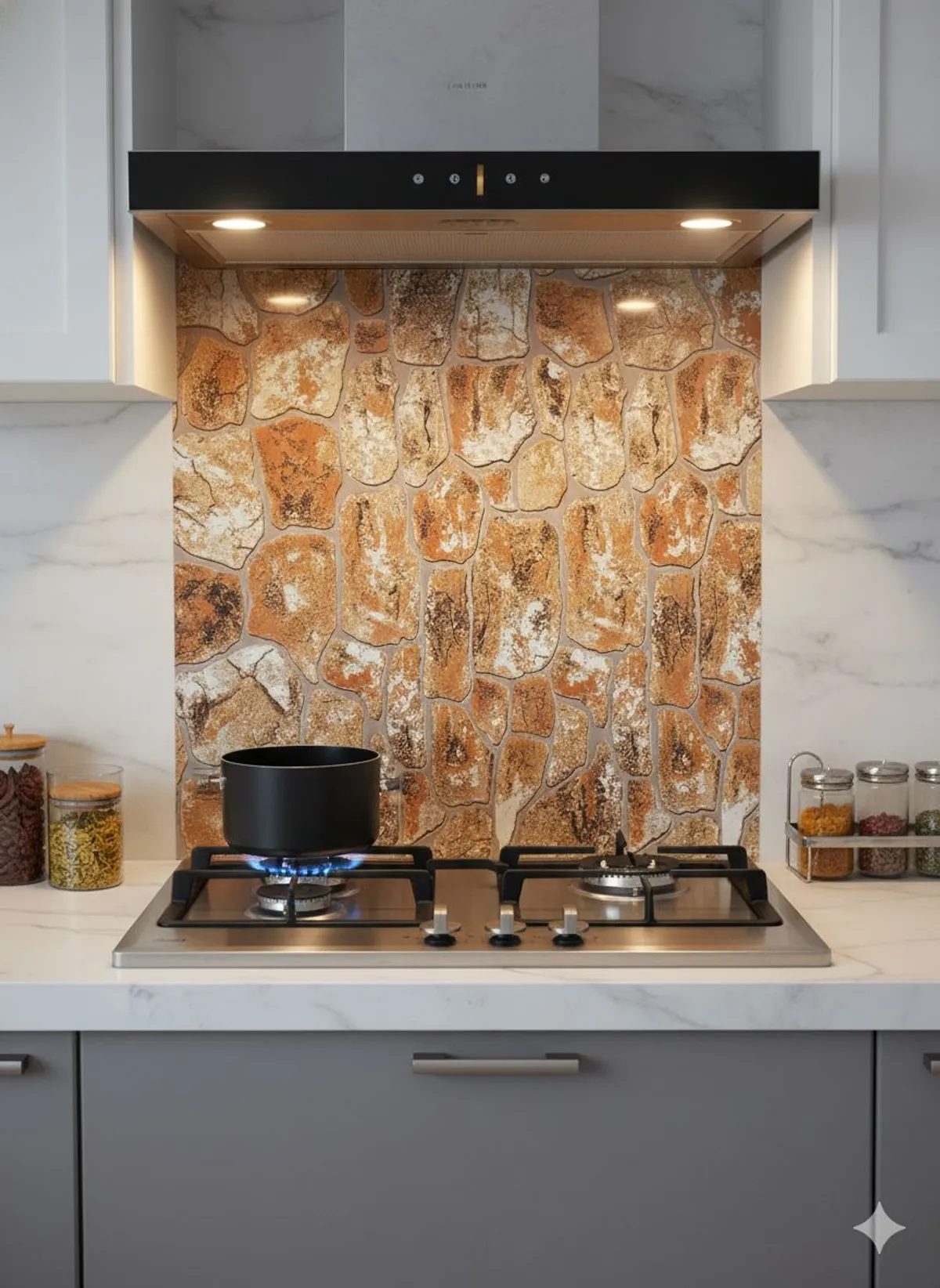 Marble & Granite Self-Adhesive Wallpaper for Kitchen Counters & Cabinets - 90×60cm