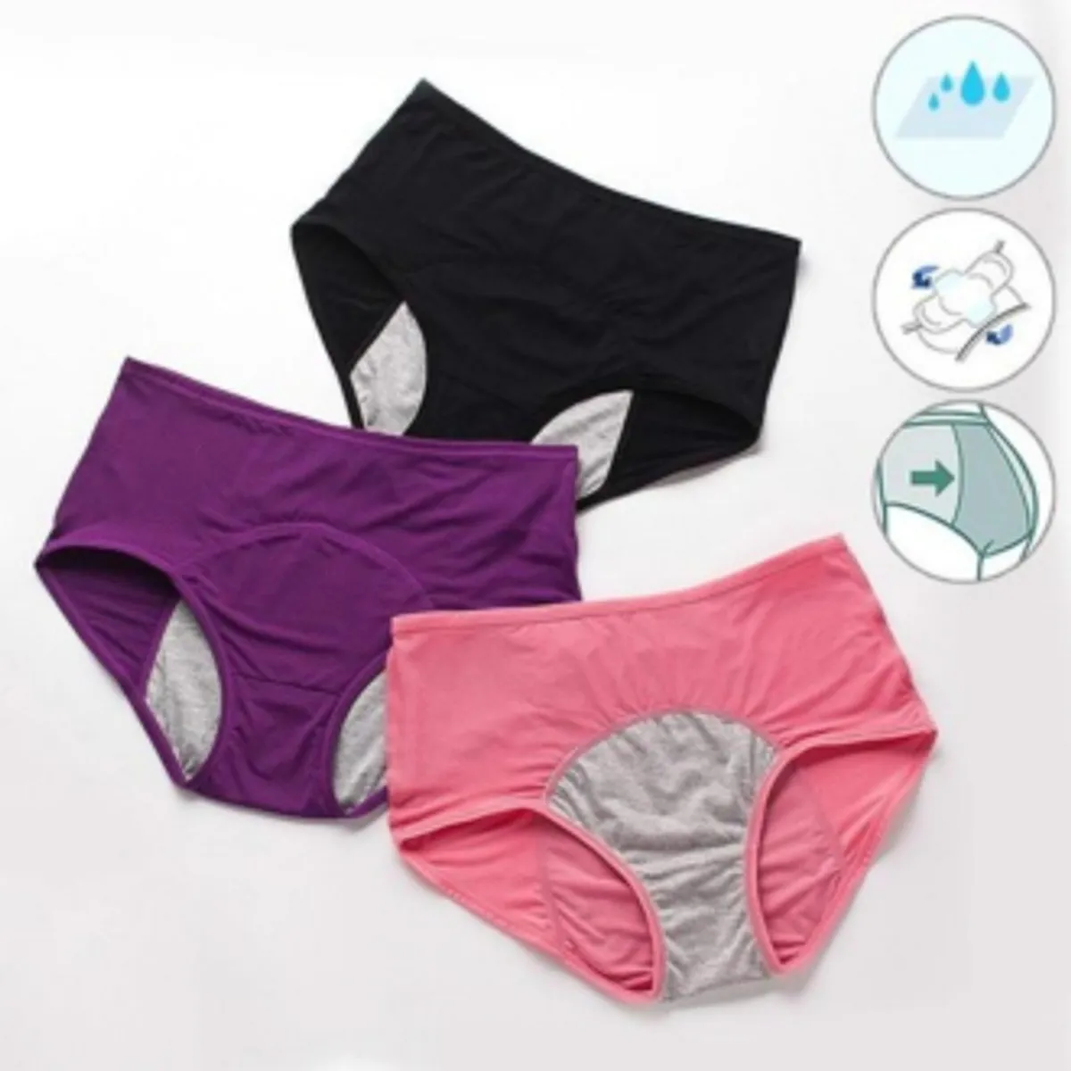 Pack Of 2 Period Panties – Upto 60 kg - Free Size (Multicolor)