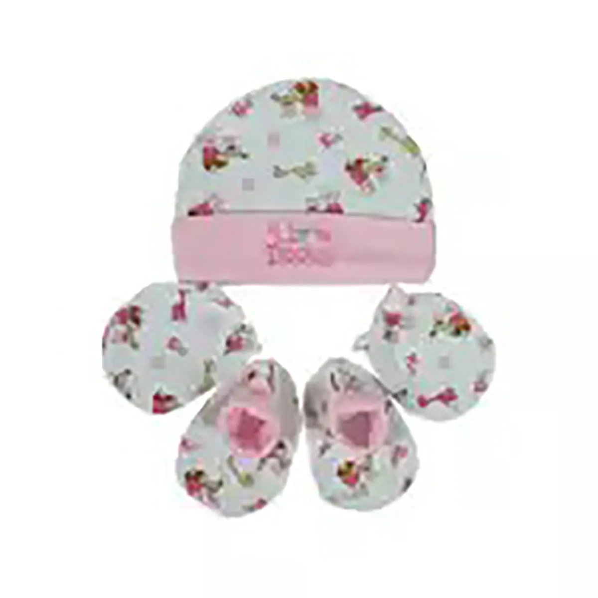 Newborn Baby Sock, Cap & Mitten Set - Multicolor (0-12 months)