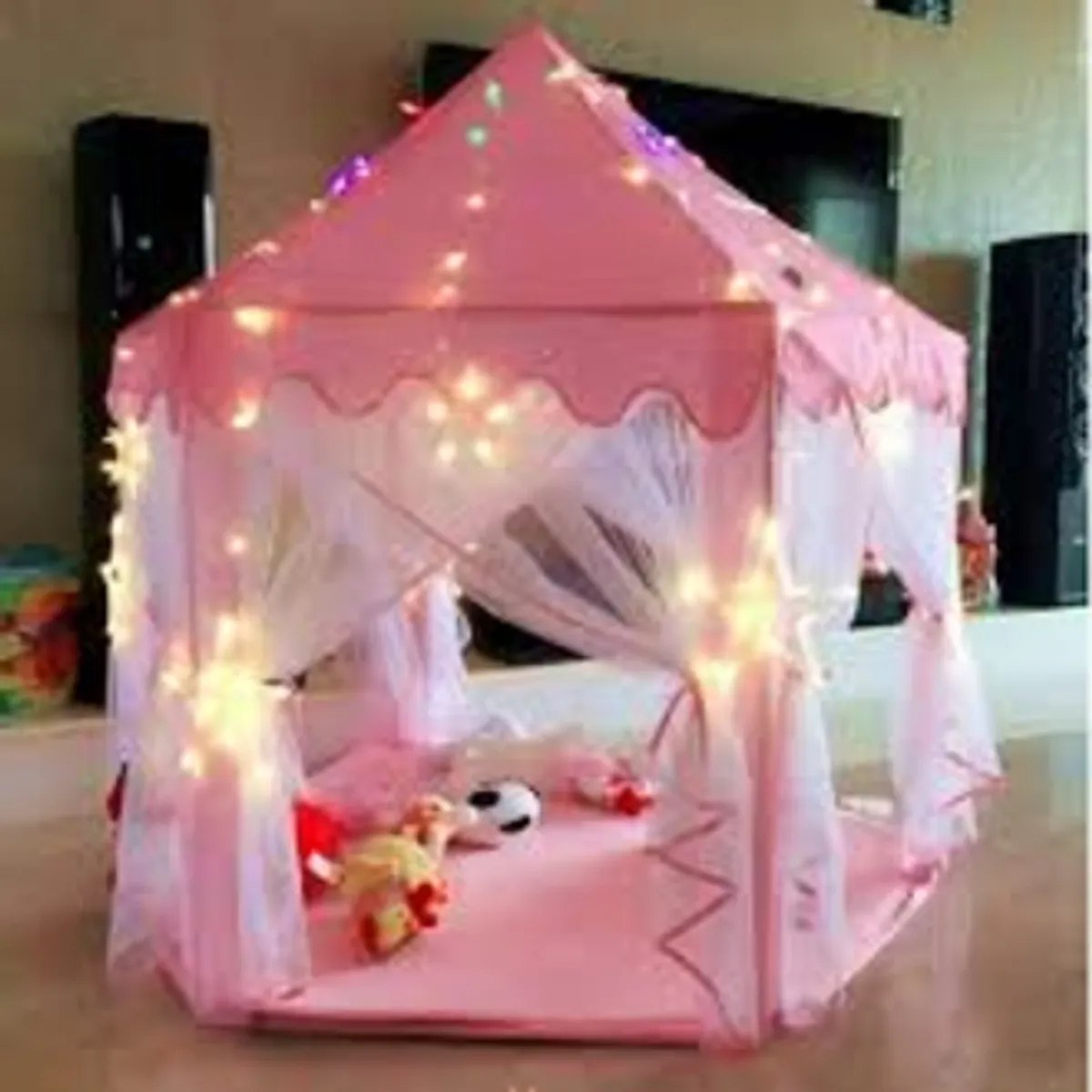 Children’s Princess Castle Play Tent Indoor & Outdoor Kids Playhouse - Pink