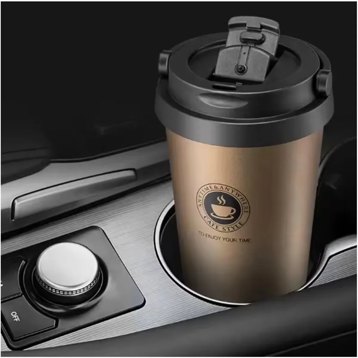  Insulated Travel Coffee Mug Stainless Steel Thermos Tumbler - 500ML