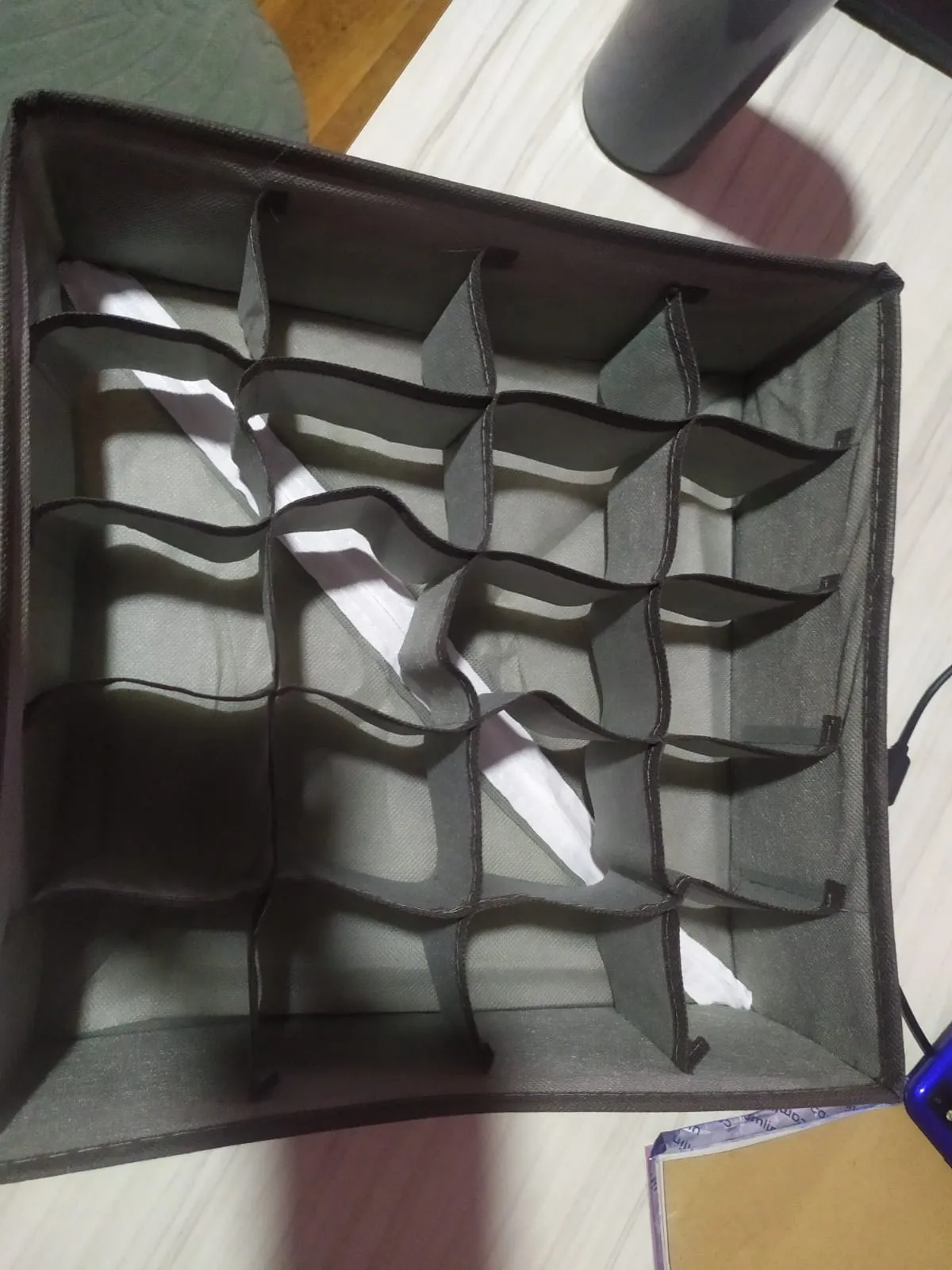 Underwear & Socks Storage Box Multi-Compartment Drawer Organizer for Wardrobe