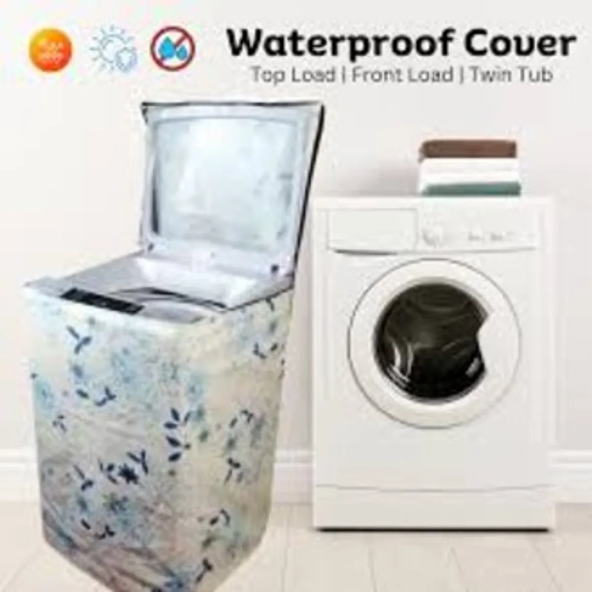 Top Loaded Cover Keep Your Washing Machine Safe & New up to 8 Kg - Multicolor