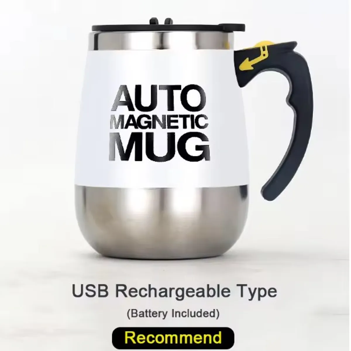 USB Rechargeable Self-Stirring Coffee Mug With Auto Mixing - Multicolor