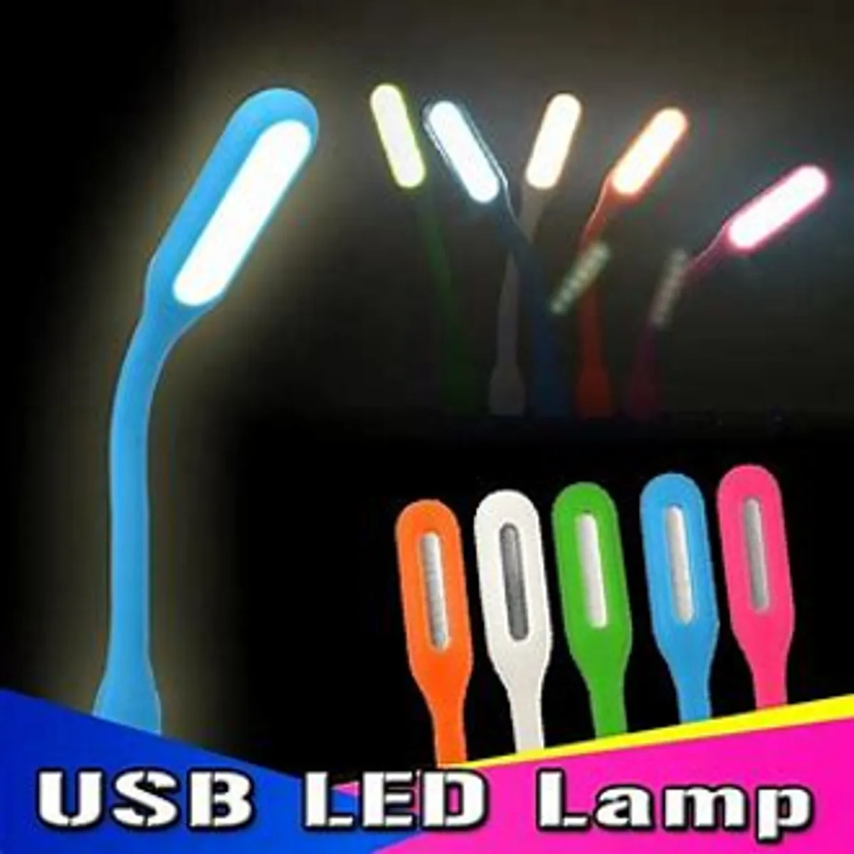 Flexible USB 2.0 Low Power Consumption LED Light-5 Pcs - Multicolor