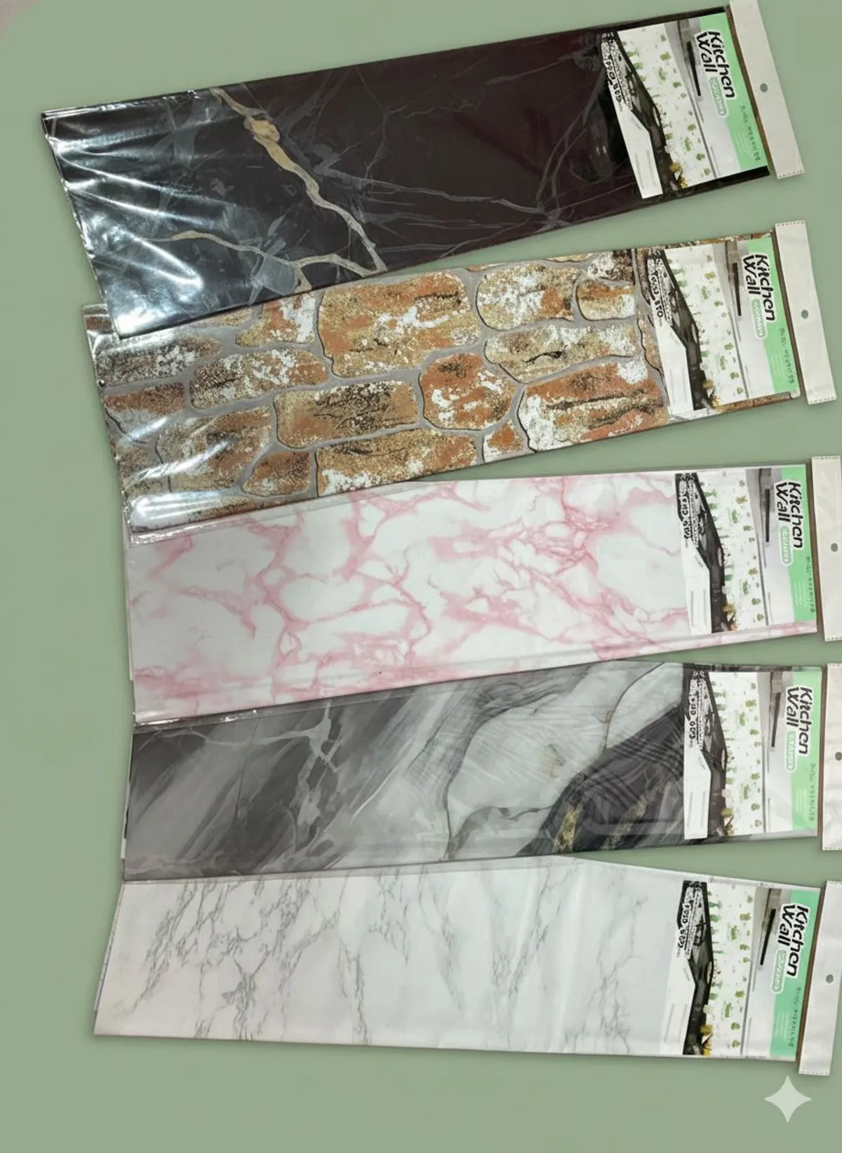 Self-Adhesive Marble & Granite Wallpaper for Kitchen & Furniture - 90×60cm  Multicolor 