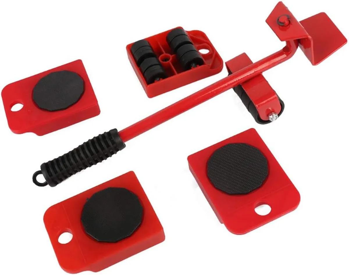 5-Piece Furniture Lifter & Moving Slider Tool Set - Heavy Appliance Moving System