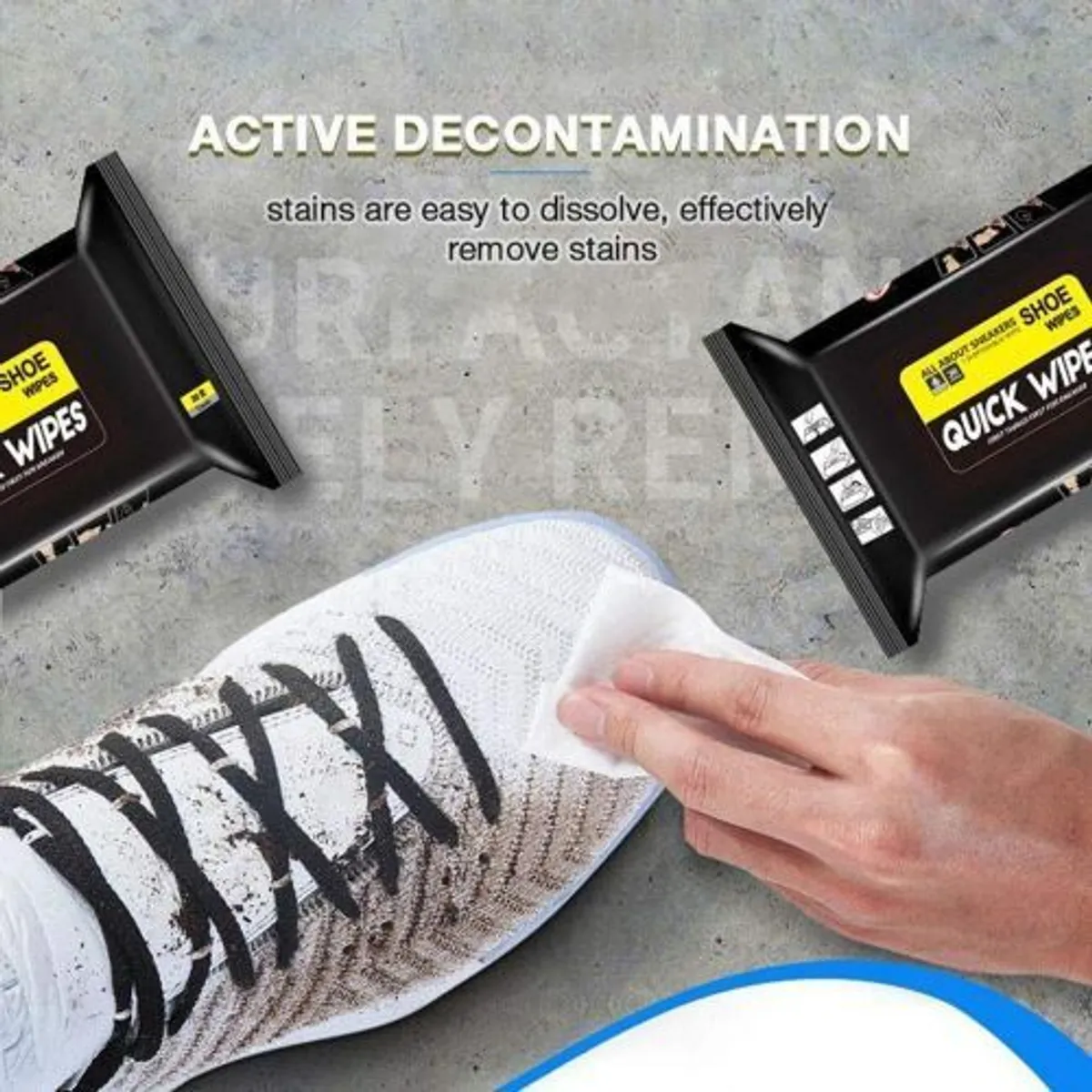 Shoe Cleaning Wet Wipes for Sneakers & Footwear - 80pcs Multicolor