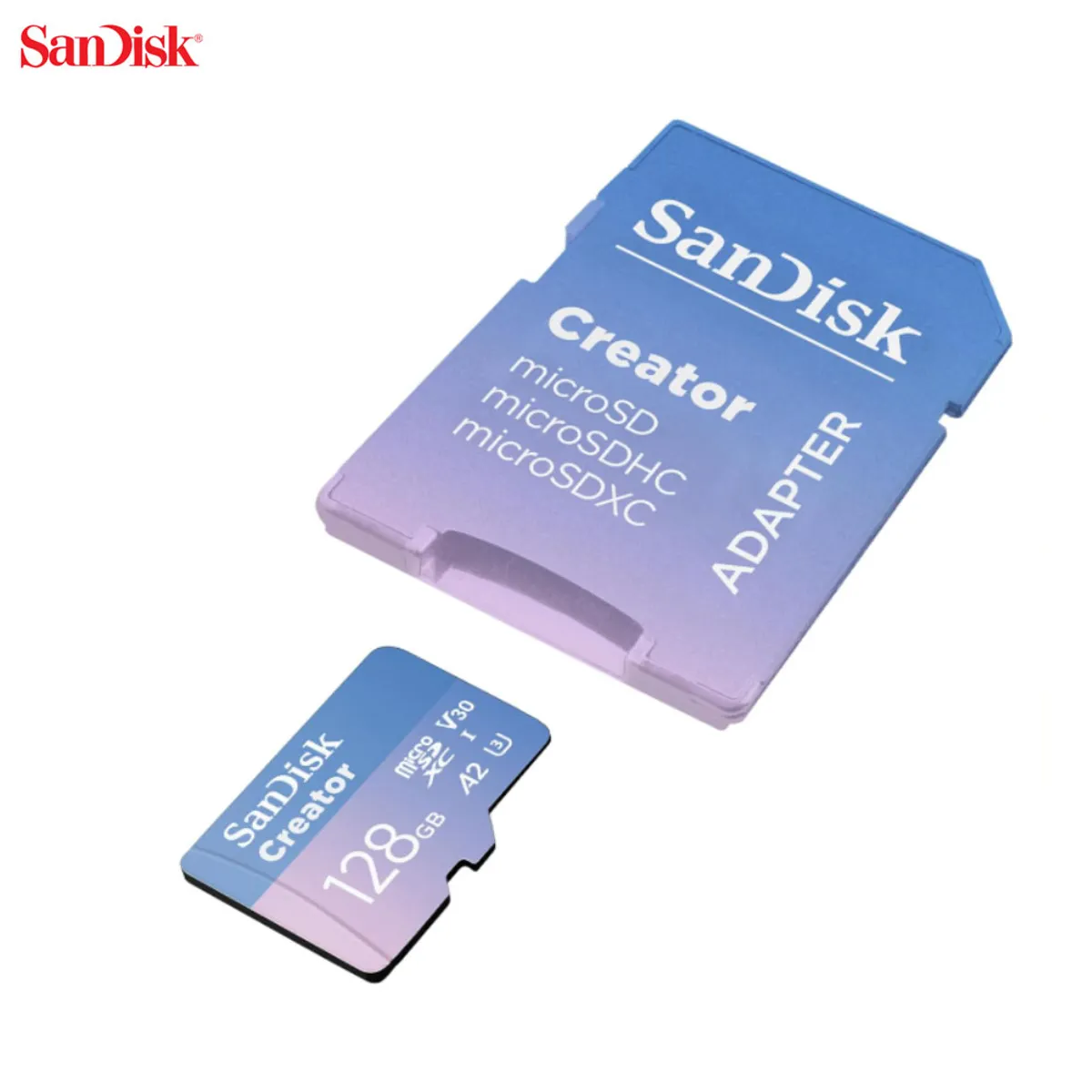 SanDisk Creator 128GB microSDXC Card With SD Adapter