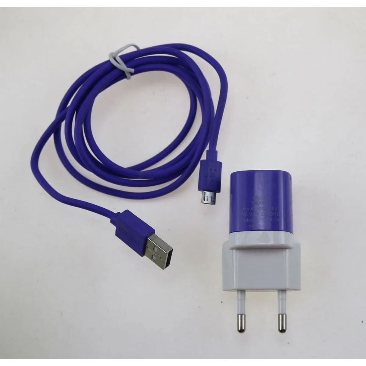 Mobile Home Charger 1A With Micro USB Cable Multicolor