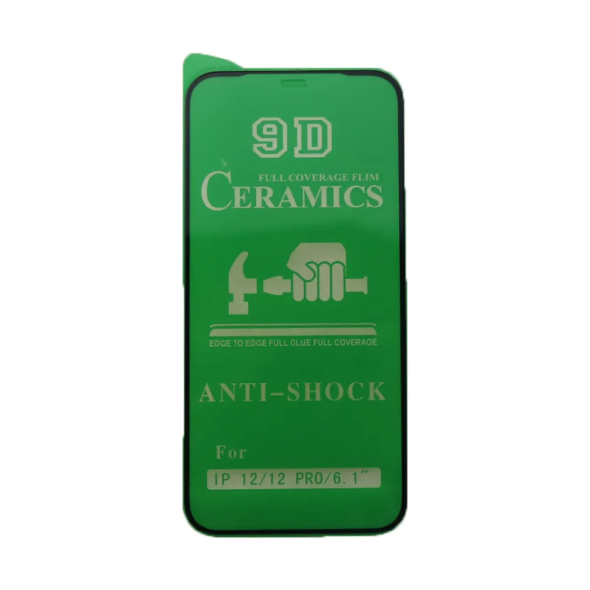 Anti-Shock Screen Protector For iPhone 12 12 Pro 6.1" Full Coverage Ceramic Film