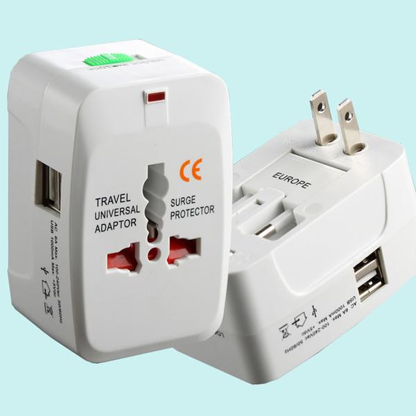 Universal AC Adapter – Dual USB Charging Port - Off White