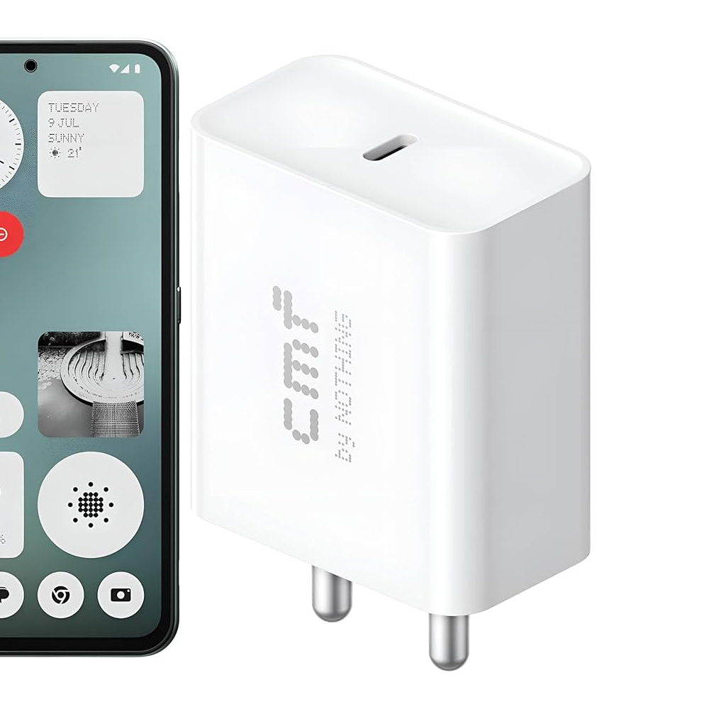 CMF by Nothing 33W Type-C Fast Charger Adapter White Quick Charge 3A Wall Charger - White