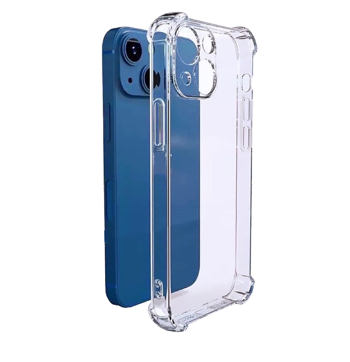 iPhone 13 Transparent Soft Shockproof Crystal TPU Back Case - Clear