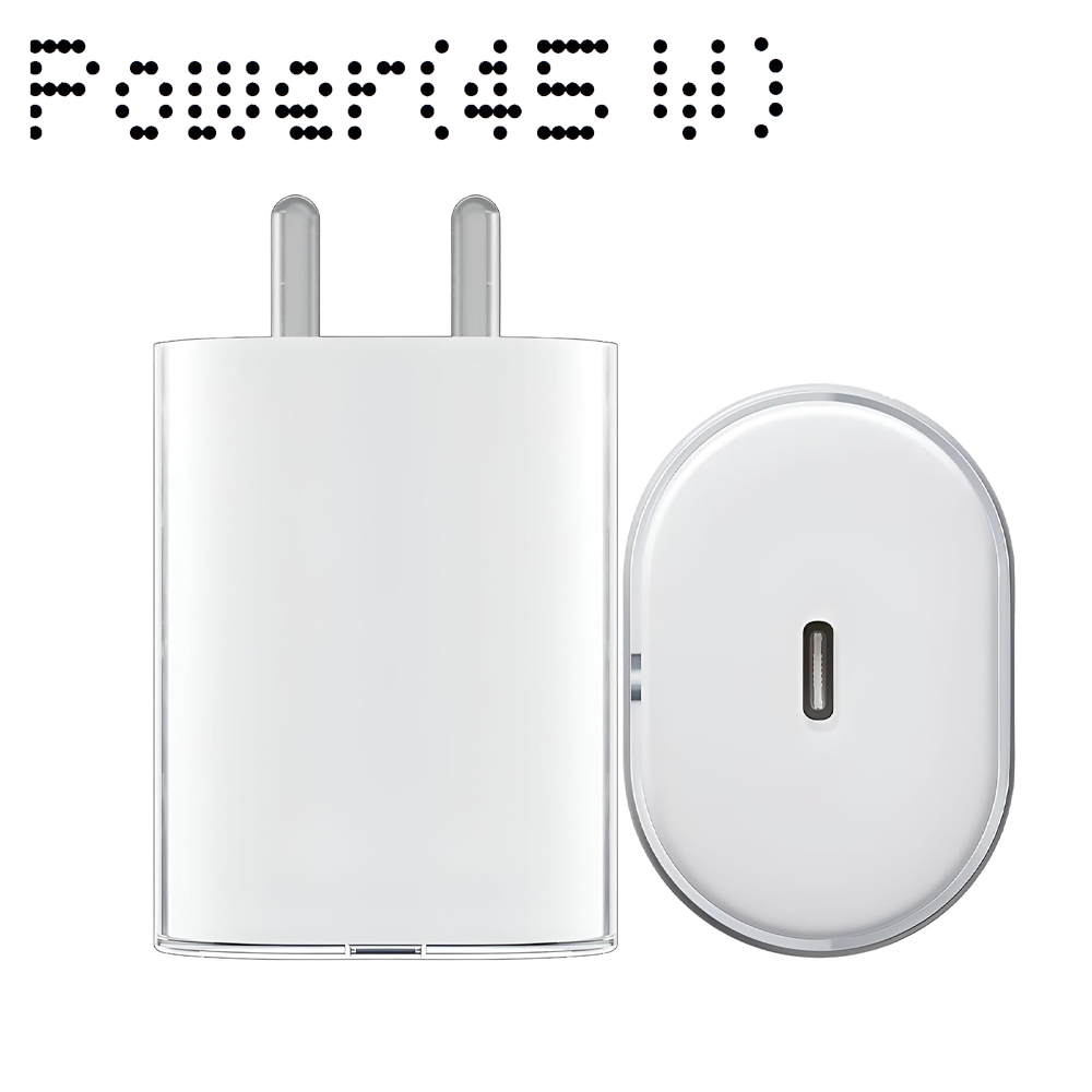 Nothing 45W Fast Charger Adapter for CMF Phone 1 2A 2 Buds White Type-C - (White Adaptor Only)