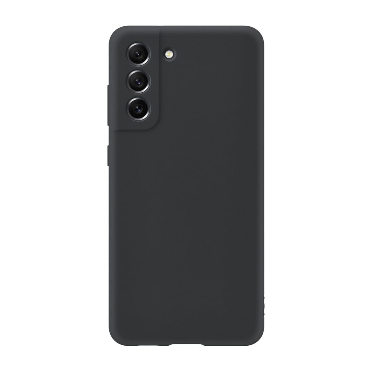 Samsung Galaxy S21 Soft Silicone Microfiber 360° Camera Protection Back Case - Black