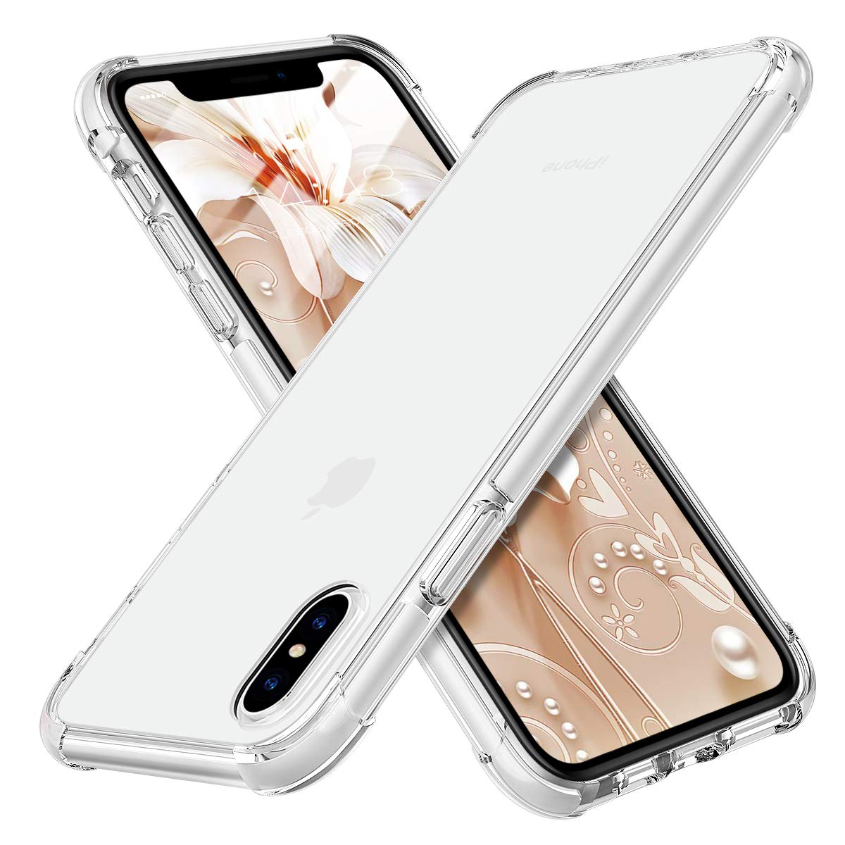 iPhone XS Max Transparent Soft Shockproof Crystal TPU Back Case
