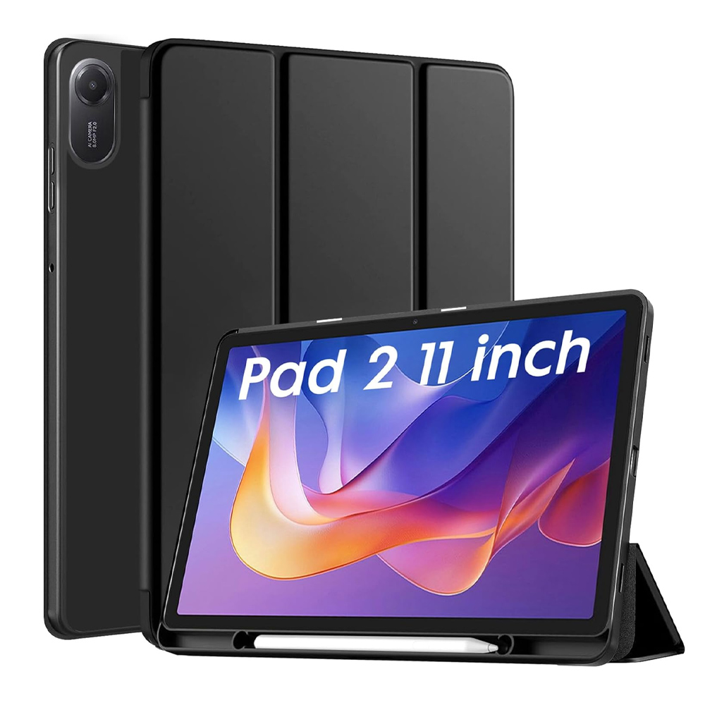 Xiaomi Redmi Pad 2 11" Trifold Stand Case With Pencil Holder - Black