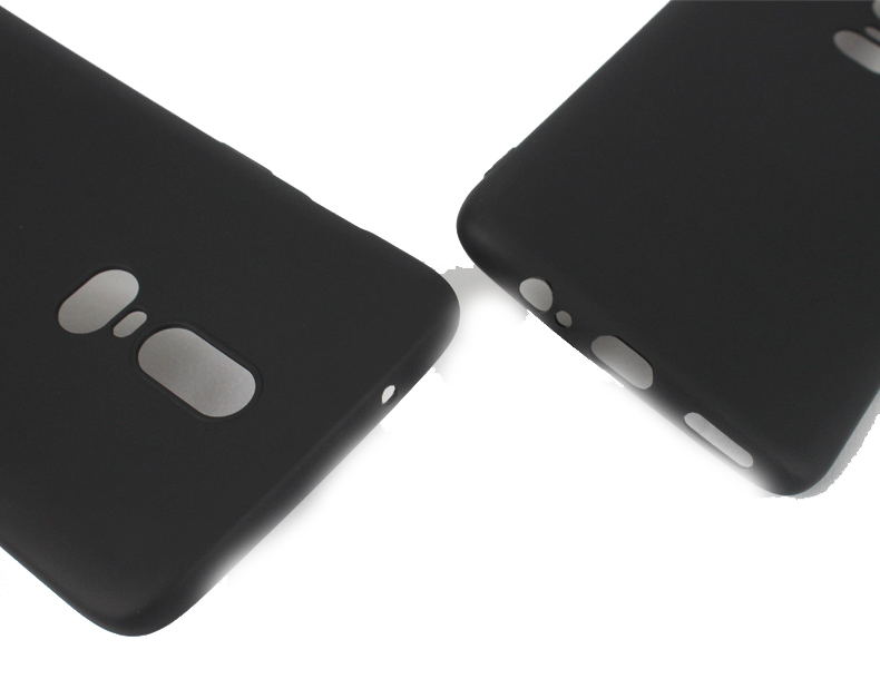 OnePlus 6 Black Luxury Soft Silicone Full Protective Back Case