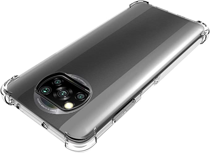 Poco X3/X3 Pro Clear Shockproof TPU Crystal Back Cover 
