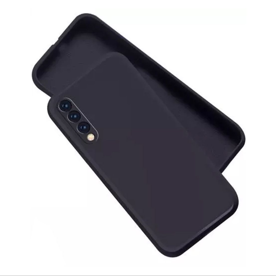 Samsung Galaxy A50 / A50s / A30s Soft Liquid Silicone Back Case - Black (Samsung Galaxy A50)