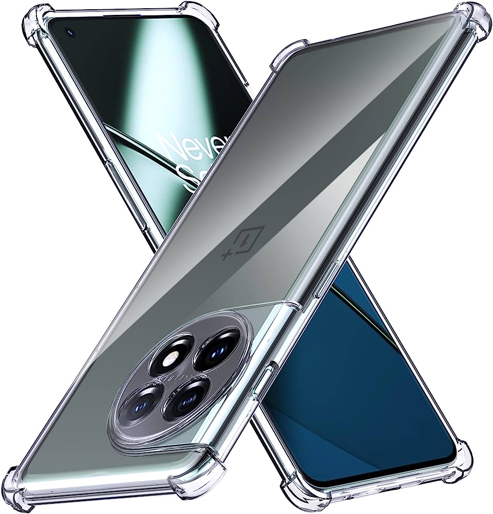 OnePlus 11R 5G Clear Shockproof Airbag Crystal Back Case - Clear