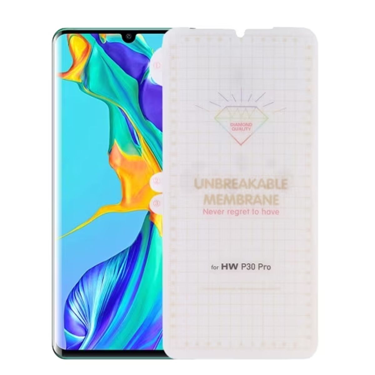 Huawei P30 Pro Unbreakable Membrane Screen Protector 